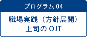 プログラム04 職場実践（方針展開）上司のOJT